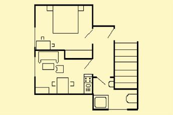 Der Grundri�� der Wohnung